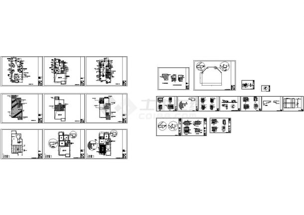 某二层欧式风格别墅装修设计cad施工图含效果图（甲级院设计）-图一