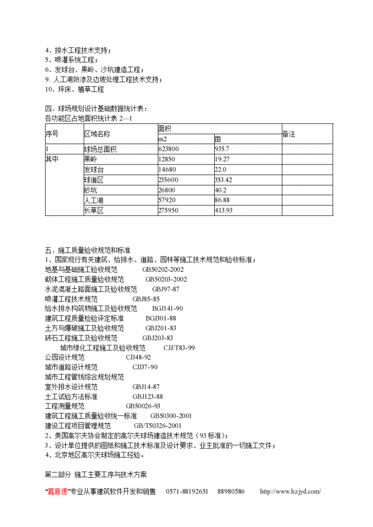 高尔夫球场建造 施工组织方案-图二