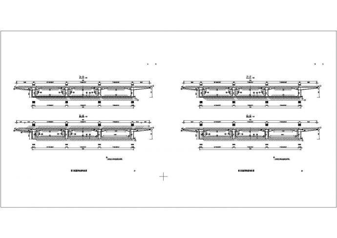 某河特大桥主跨130米钢管拱第五联箱梁钢筋CAD构造图_图1