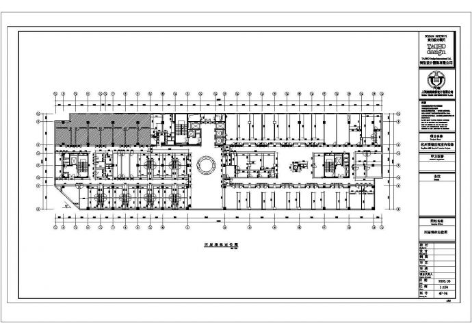 某医院主楼4层平面CAD构造节点完整图纸_图1