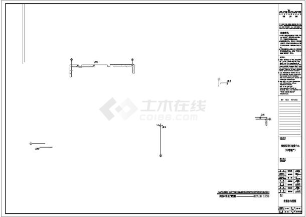 某地产销售中心CAD完整施工图设计图纸-图二