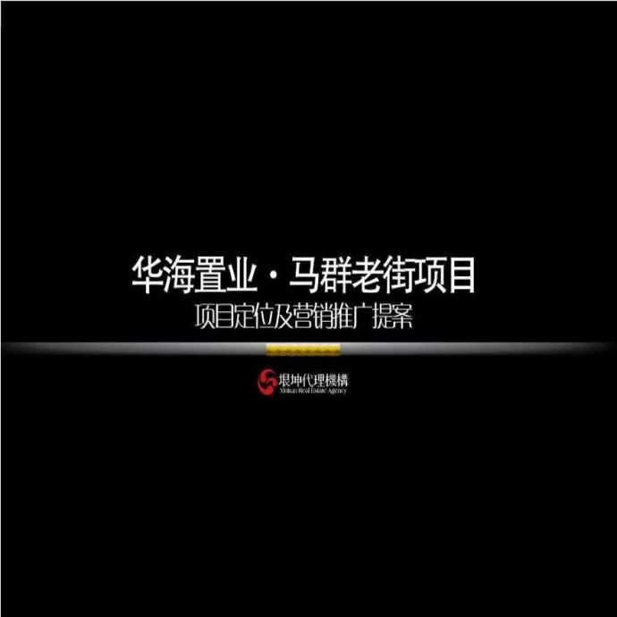 南京华海置业马群老街项目定位及营销推广方案设计_图1