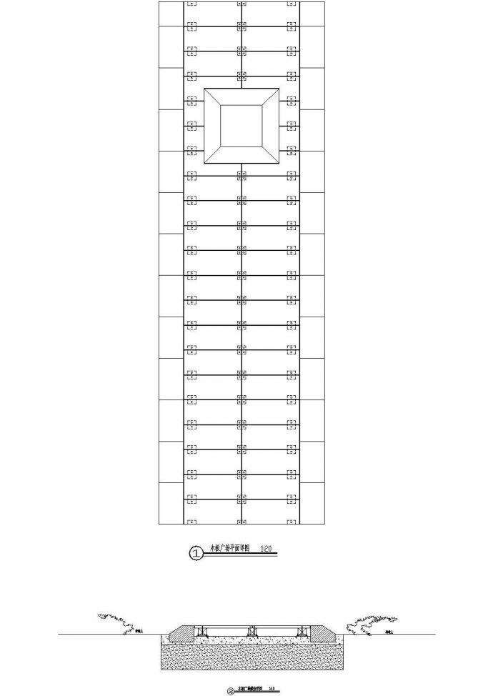 木板广场CAD铺装参考详图_图1