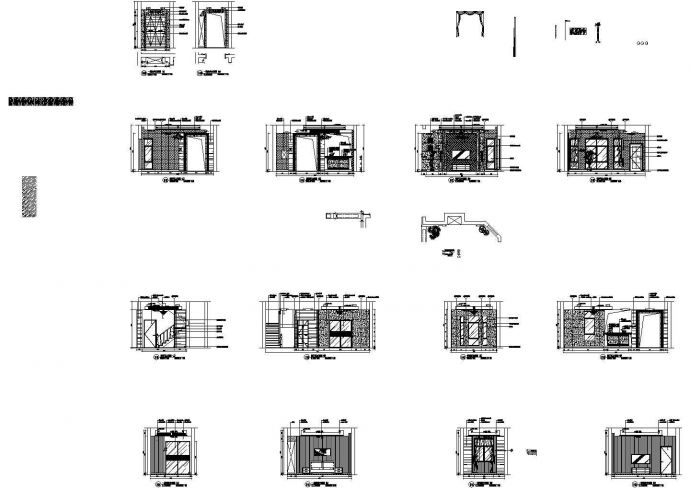 某两层别墅室内装修设计cad全套施工图（含效果图）_图1