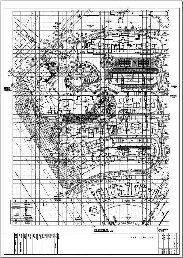 某城市小区给排水CAD设计参考图-图一