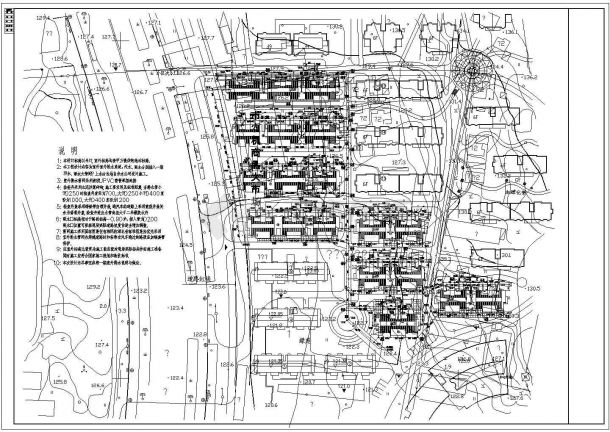 住宅楼给排水管道设计CAD套图-图二