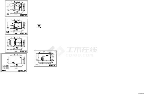 贵州某电厂集控室空调平面图设计-图一