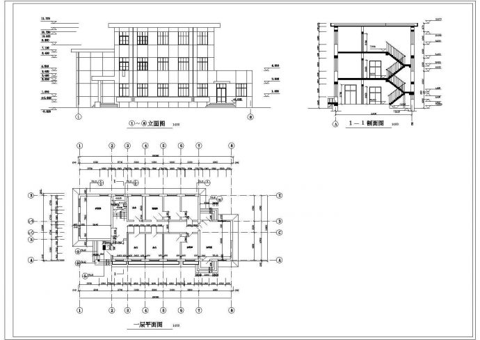 南京某多办公建筑设计图_图1