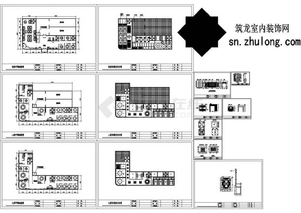 北京朝阳区某3层大型中餐厅装修设计CAD施工图-图一