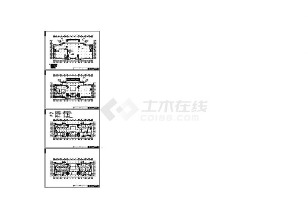 某办公及展览厅VRV空调系统设计图-图一