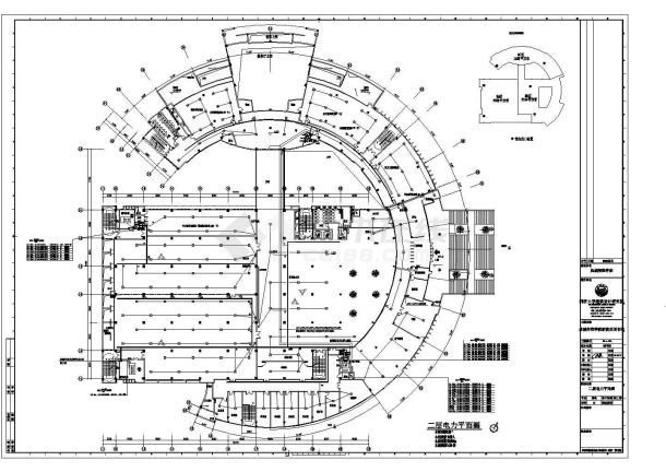 盐城师范学院图书馆消防报审强电二层电力平面-图一