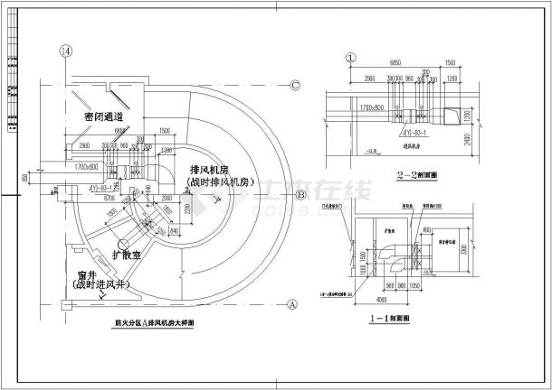 [北京]高层综合建筑空调通风及防排烟系统设计CAD施工图-图二