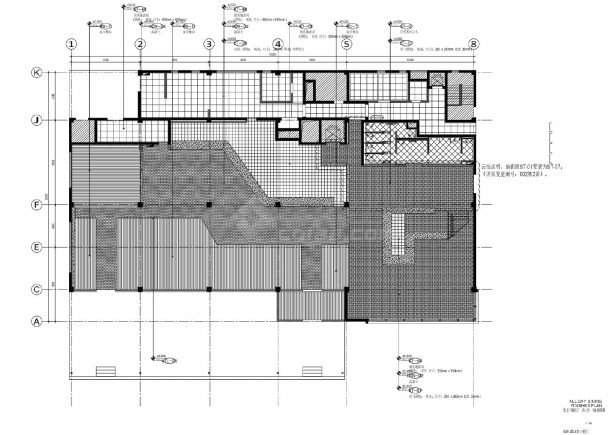 苏州高新区马舍山酒店改扩建项目-IA-B1-AD-1.01～4.01平面装饰施工CAD图-图二