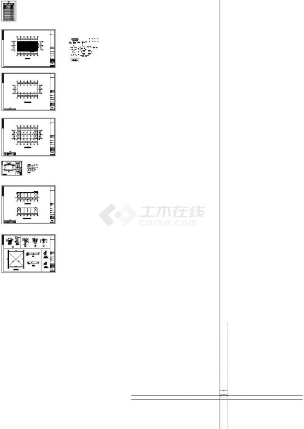 某单层轻钢结构工业生产厂房设计cad全套结构施工图（甲级院设计）-图二