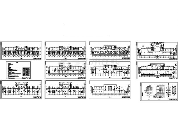 某12层病房楼建筑施工图设计图-图一