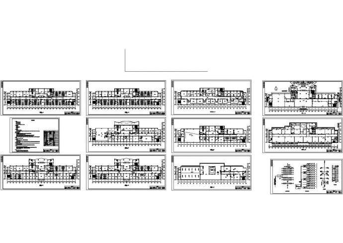 某12层病房楼建筑施工图设计图_图1