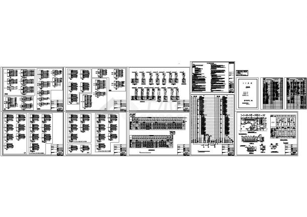 30层商住楼设计说明及高低压配电系统图(cad)-图一