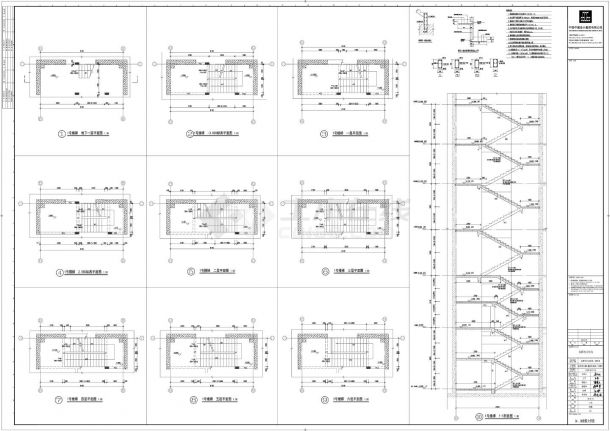 拉萨市白定医院项目一期工程-藏医住院楼楼梯CAD图.dwg-图一