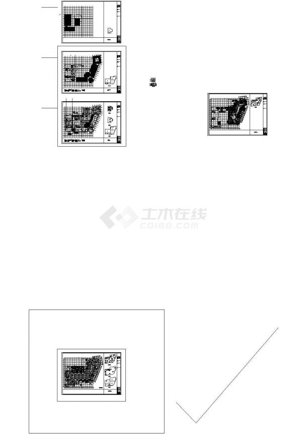 [天津]某地大型商业中心暖通全套设计施工图纸91张(含自控设计)-图一