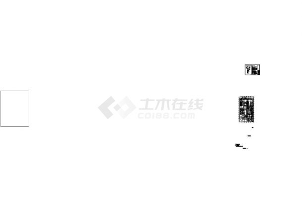 杭州商业广场空调通风初步设计建筑结构施工cad图纸-图一