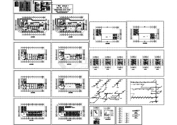 某8层办公楼暖通空调设计施工cad图纸-图一