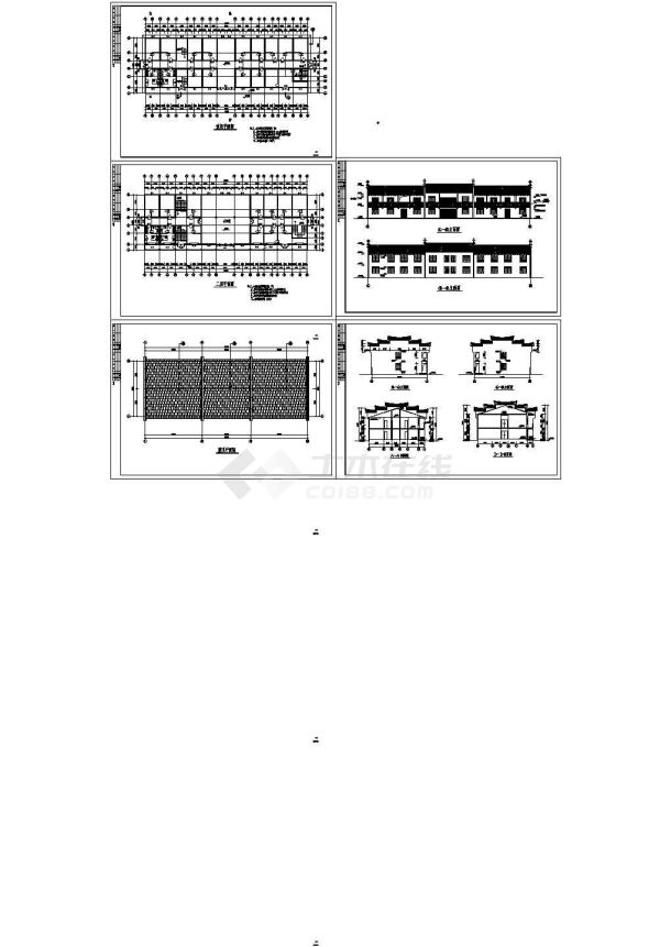 某带有会议室的居士房古建筑设计CAD施工图纸-图一