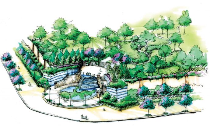 泉州奥林匹克花园景观设计方案_图1