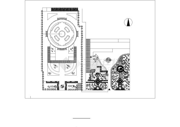 [古建]某重檐攒尖顶建筑方案文本（含CAD）-图一