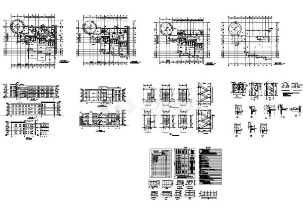 长42.09米 宽33.95米 3层2503平米幼儿园建筑施工图【目录 施工说明】-图一