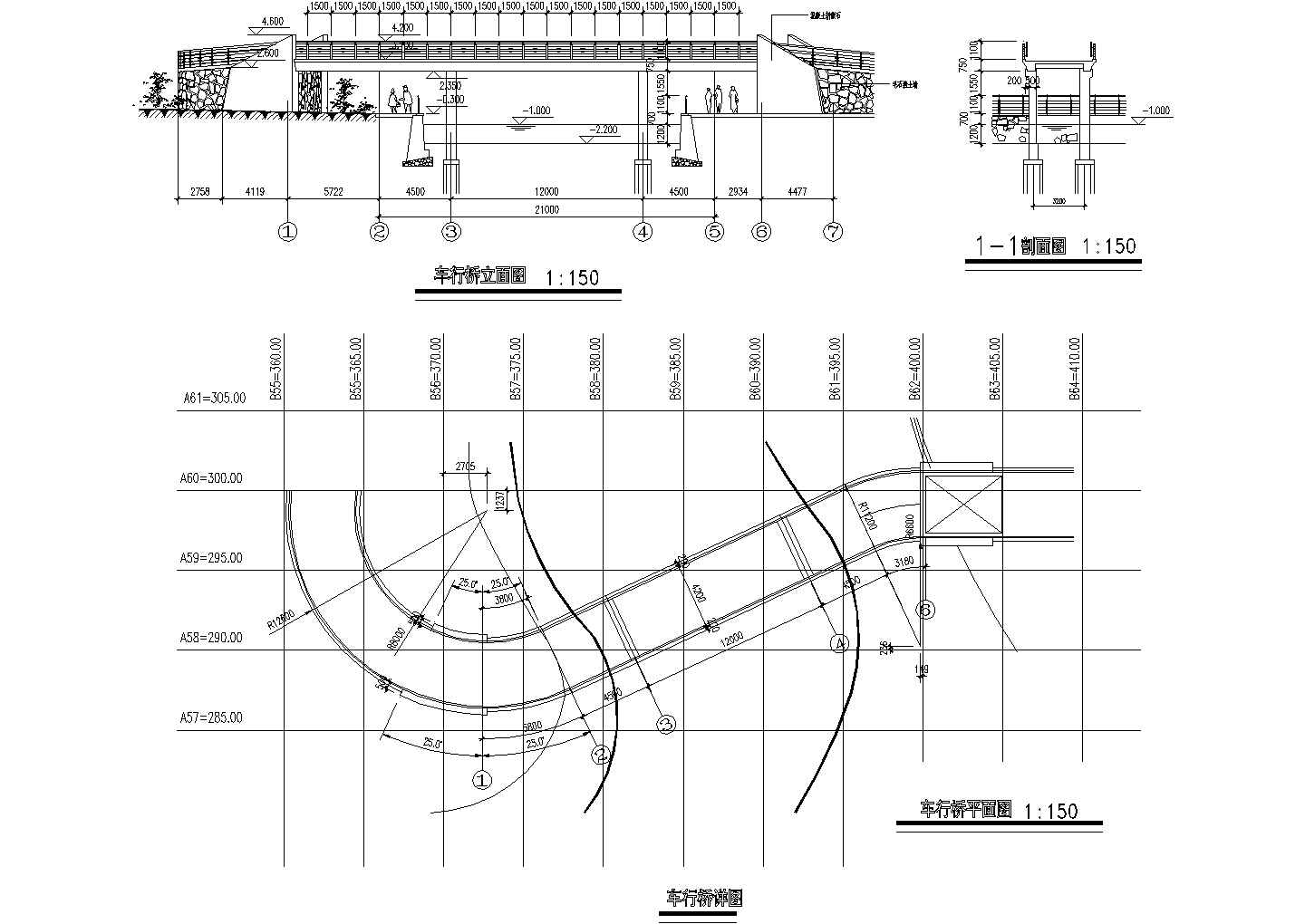 某车行桥全套施工参考CAD详图