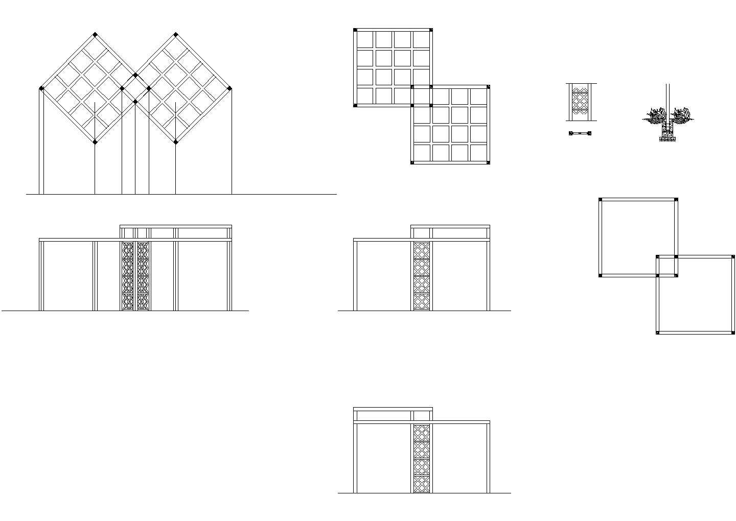 某休闲小筑建筑布置参考平面图