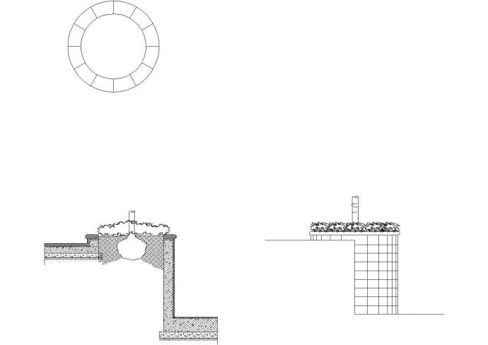 泳池树池剖面CAD参考图_图1