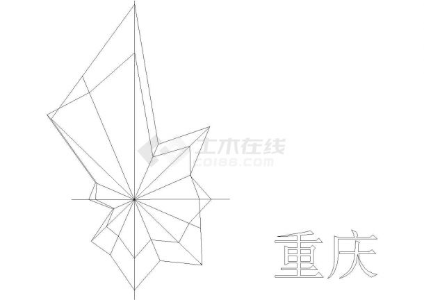 重庆市风玫瑰图CAD版本的，可以 直接用-图一