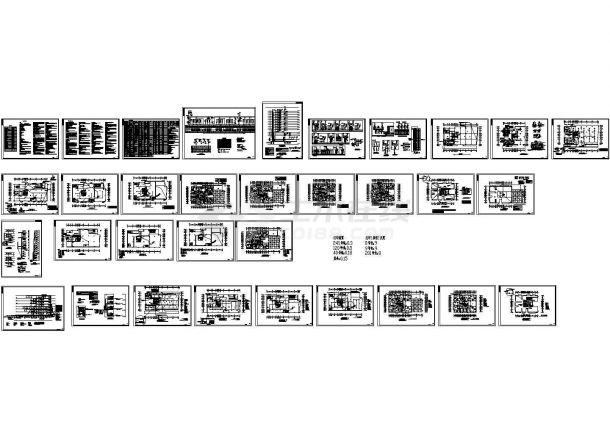 十五层公寓电气施工CAD图（33张图纸）含图纸目录 电气设计说明-图一