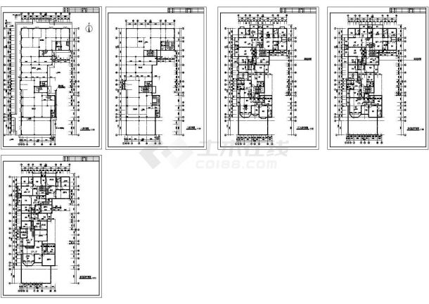某地多层住宅楼建筑设计图（共5张）-图一
