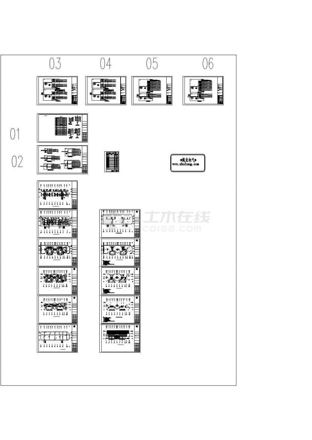 某住宅楼电气施工图 包含着1AW计量配电箱用电系统图-图一