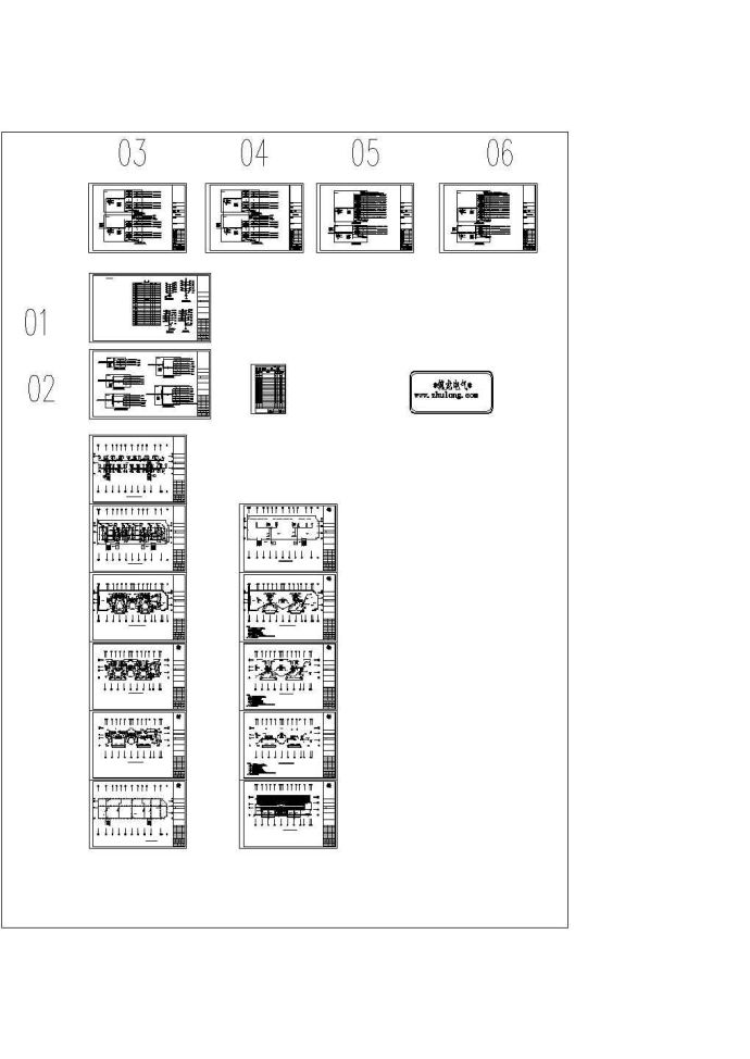某住宅楼电气施工图 包含着1AW计量配电箱用电系统图_图1