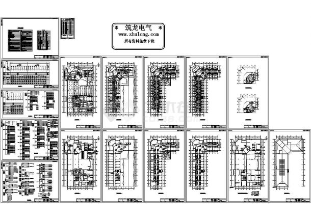 某地上四层宾馆工程电气图纸（CAD，26张图）-图一