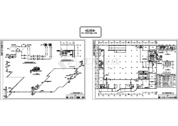 商业办公综合楼空调通风设计施工图纸设计dwg-图二