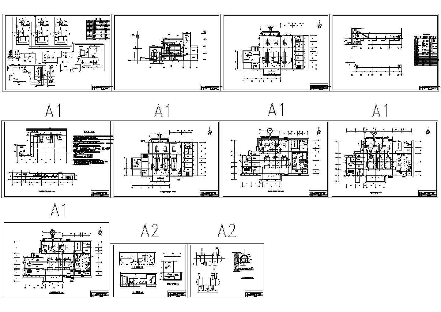 15万平米采暖锅炉房工艺图纸