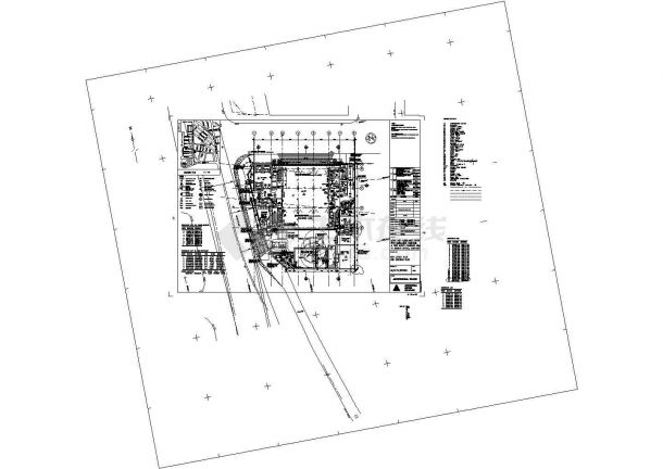 传染病医院综合楼设计建筑施工cad图纸，共十四张-图一