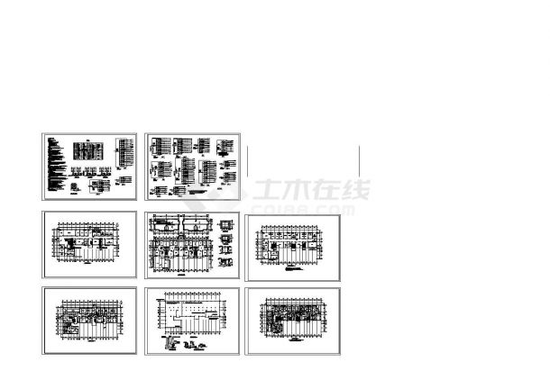 某6层医院综合楼电气施工设计图-图一