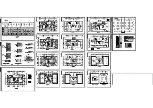 某4层医院影像楼电气施工设计图-图一