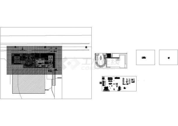 某商业城售楼处日式山水园林风格景观设计cad全套施工图（含设计说明）-图一