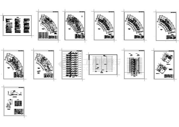 某11层大厦暖通施工图全套CAD图纸设计-图一