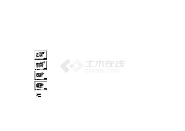 重庆规划展览馆电气系统设计建筑施工cad图纸，共二十九张-图一