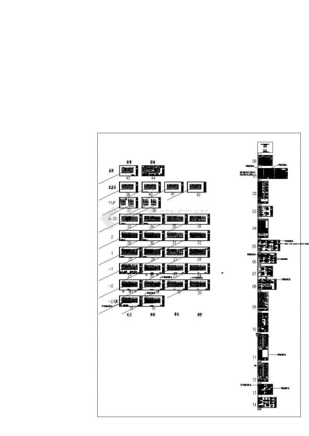 [河北]高层住宅楼全套电气施工图(CAD，44张图纸)-图一
