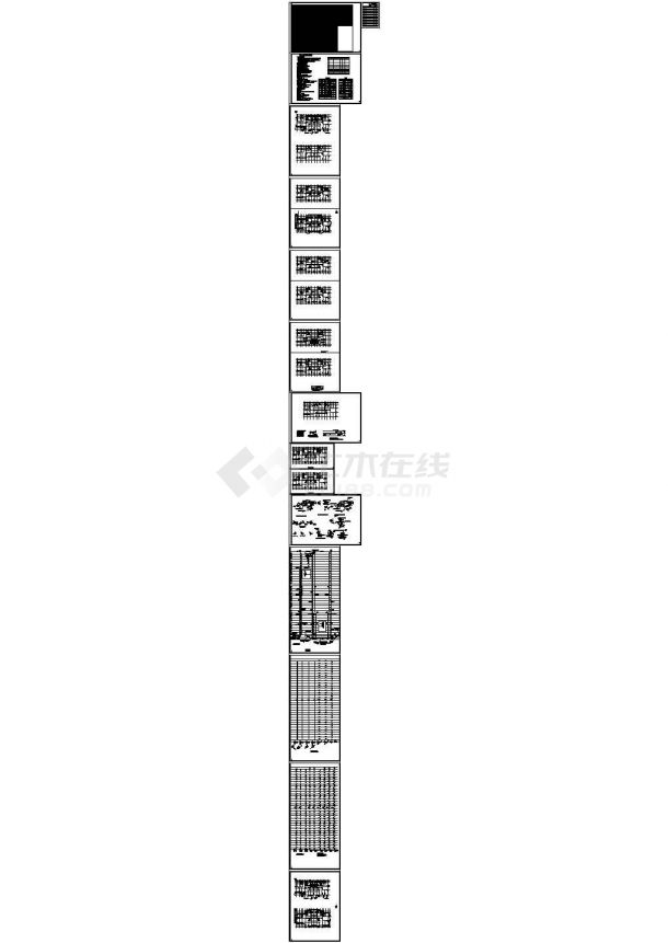 [江苏]34层住宅楼给排水消防设计cad施工图（冷凝 水系统 绿色建筑，甲级设计院设计）-图一