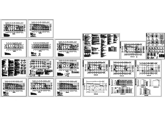 某4层框架结构幼儿园建筑结构施工图_图1