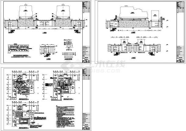 某柴油发电机房设计cad全套工艺施工图纸（含设计说明）-图二